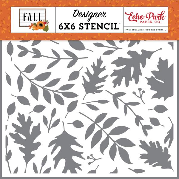 Echo Park "Autumn Time" Stencil - Schablone 6x6"