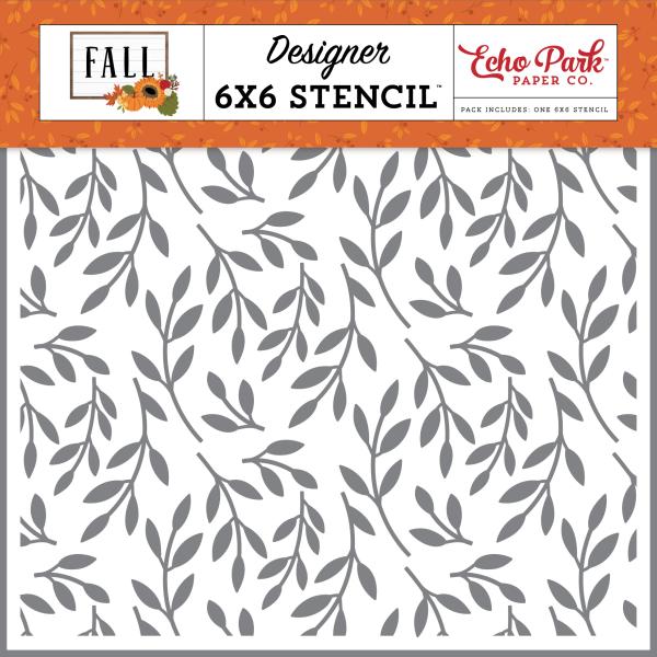 Echo Park "Fall Foliage" Stencil - Schablone 6x6"