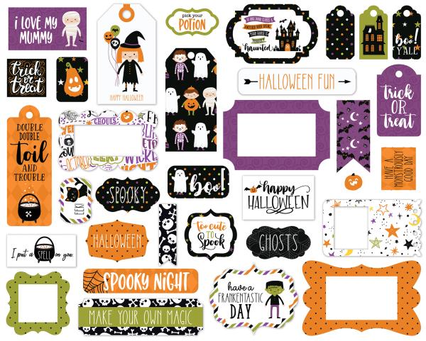 Echo Park "Halloween Magic" Frames & Tags
