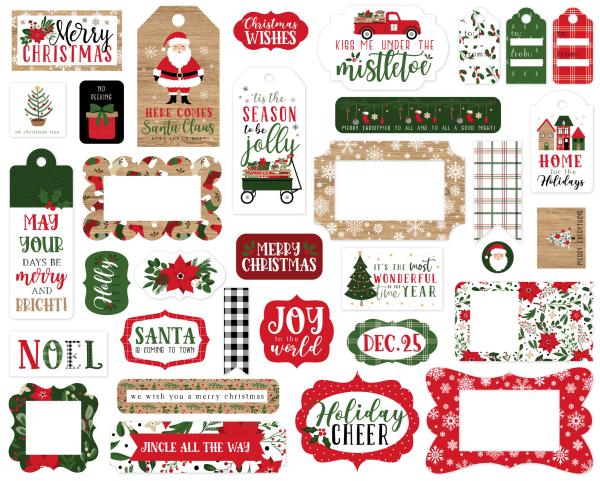 Echo Park "Jingle All The Way" Frames & Tags