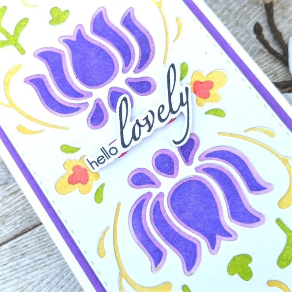 LDRS-Creative Folk Art Slim Line Layering Stencils (3pcs)  Stencil
