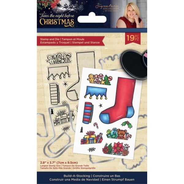 Crafters Companion - Twas the Night Before Christmas - Build-A-Stocking  - Stanze & Stempel