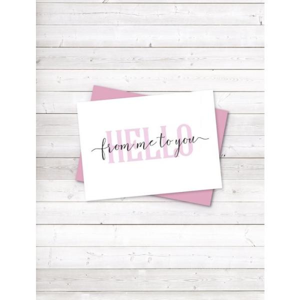 Crafters Companion - Brush Hello From Me To You  - Clear Stamps