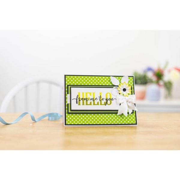 Crafters Companion - Brush Hello From Me To You  - Clear Stamps