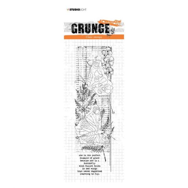 Studio Light - Clear Stamp Grunge collection  Butterflies nr.40