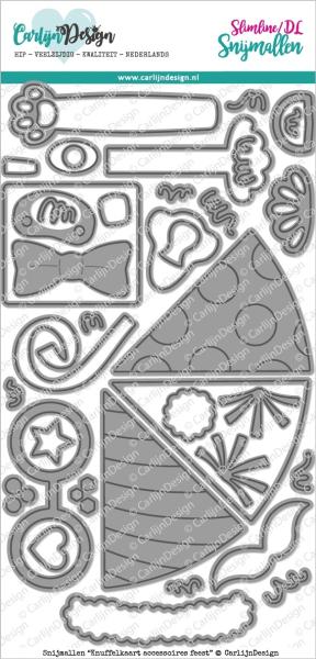 Carlijn Design Knuffelkaart Accessoires Feest  Cutting Dies - Stanzen