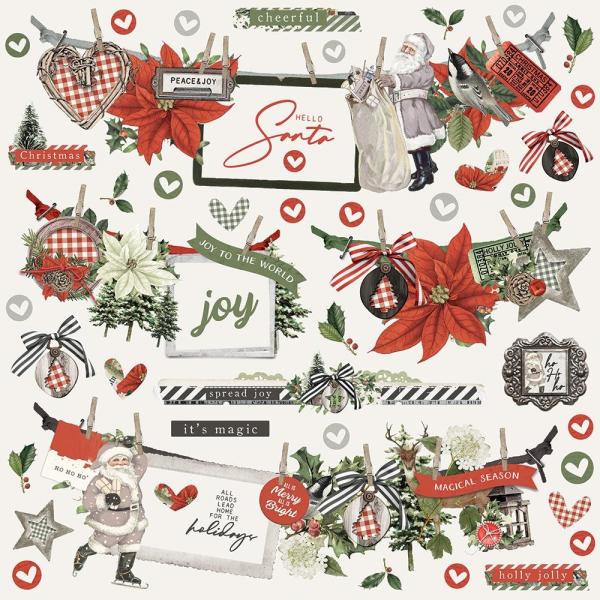 Simple Stories - Simple Vintage Rustic Christmas - Cardstock Sticker 