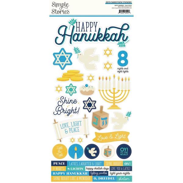 Simple Stories Simple  Happy Hanukkah 12x12 Inch Simple  Kit