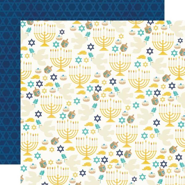 Simple Stories Simple  Happy Hanukkah 12x12 Inch Simple  Kit