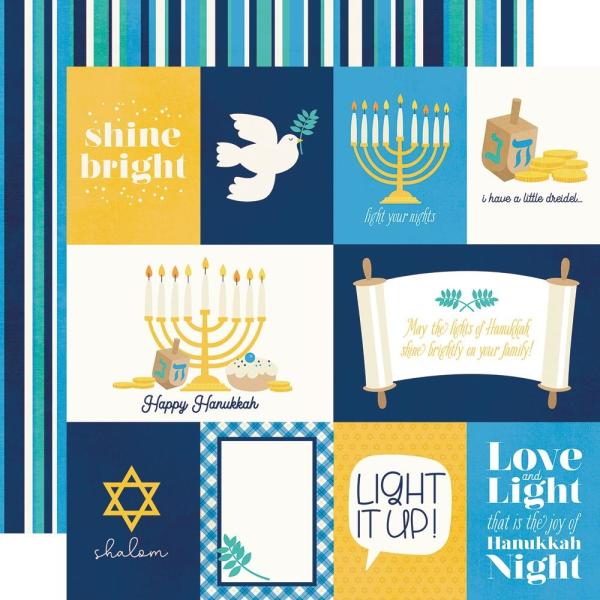 Simple Stories Simple  Happy Hanukkah 12x12 Inch Simple  Kit