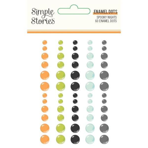 Simple Stories   Spooky Nights  Enamel Dots