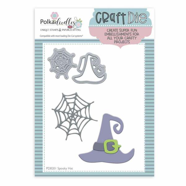 Polkadoodles Dies "Spooky Hat" Stanzschablonen