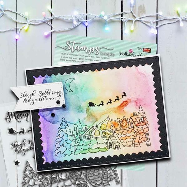 Polkadoodles Stempel "Night Sky" Clear Stamp-Set
