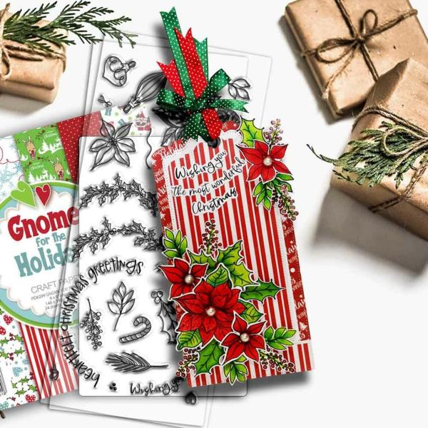 Polkadoodles Stempel "Wonderful Christmas" Clear Stamp-Set