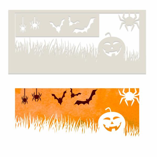 Polkadoodles Stencil Lying in Wait - Schablone  (PD8218)
