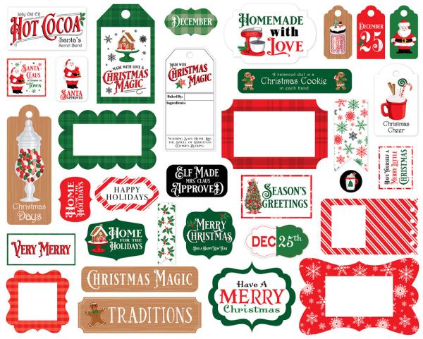 Carta Bella "Christmas Cheer" Frames & Tags