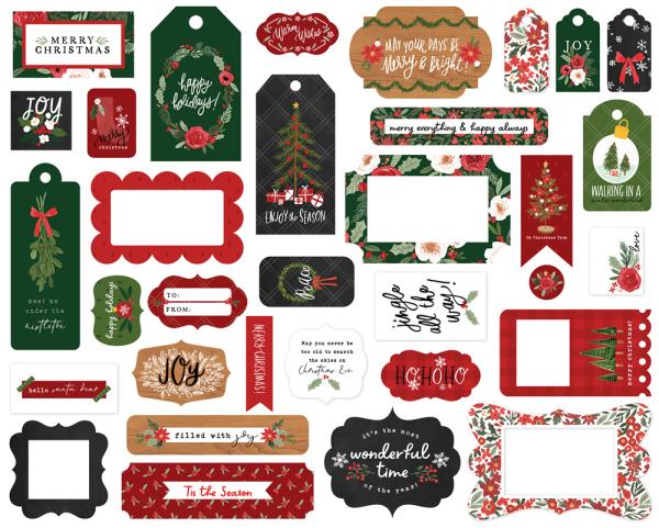 Carta Bella "Happy Christmas" Frames & Tags