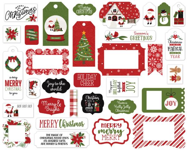 Echo Park "Christmas Magic" Ephemera Frames & Tags