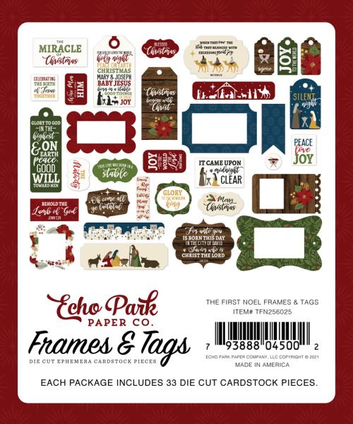 Echo Park "The First Noel" Frames & Tags