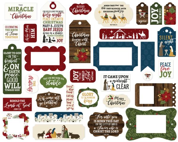 Echo Park "The First Noel" Frames & Tags