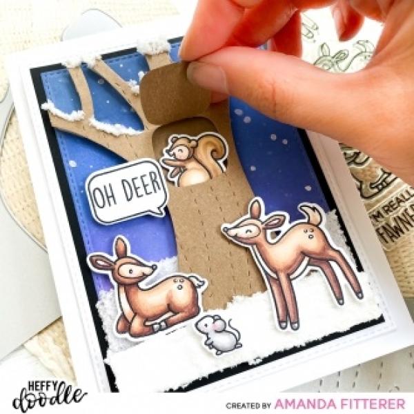 Heffy Doodle Deer To Me   Clear Stamps - Stempel 