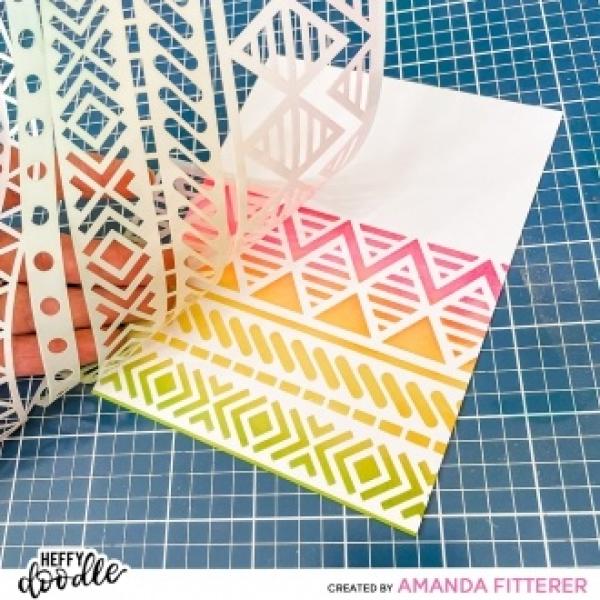 Heffy Doodle Fiesta Time  Stencil - Schablone
