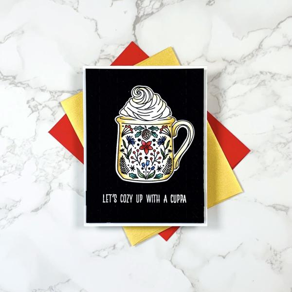 LDRS-Creative Cozy Cuppa 6x8 Inch Clear Stamps