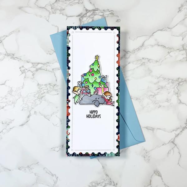 LDRS-Creative Diagonal Stitched Postage Frames Slim Line Dies
