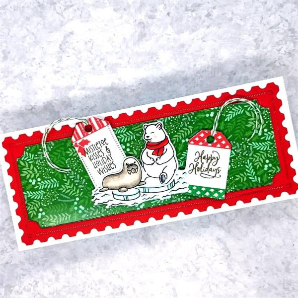 LDRS-Creative Christmas Gift Tag Stack 4x6 Inch Clear Stamps