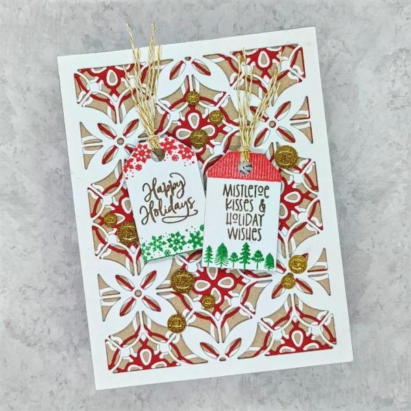 LDRS-Creative Christmas Gift Tag Stack 4x6 Inch Clear Stamps