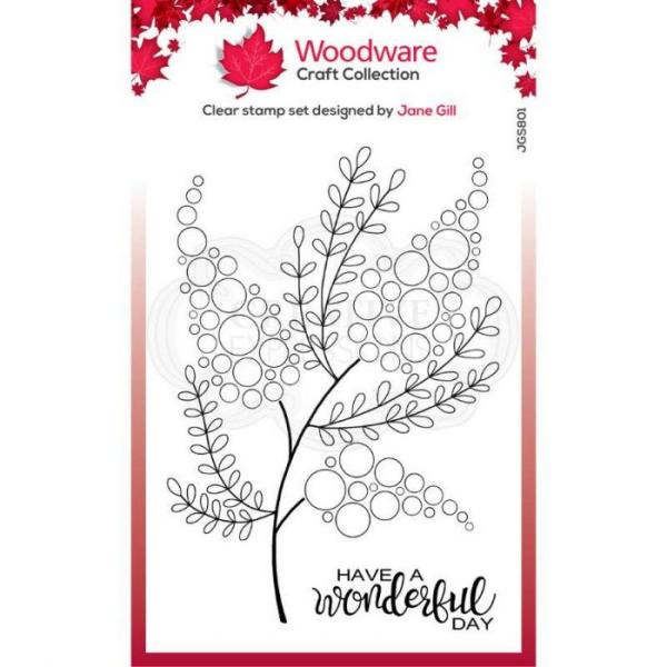 Woodware bubble Bloom Millie  Clear Stamps - Stempel 