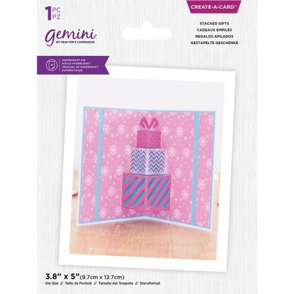 Gemini Christmas Pop Out Stacked Gifts Create-a-Card Dies  - Stanze - 