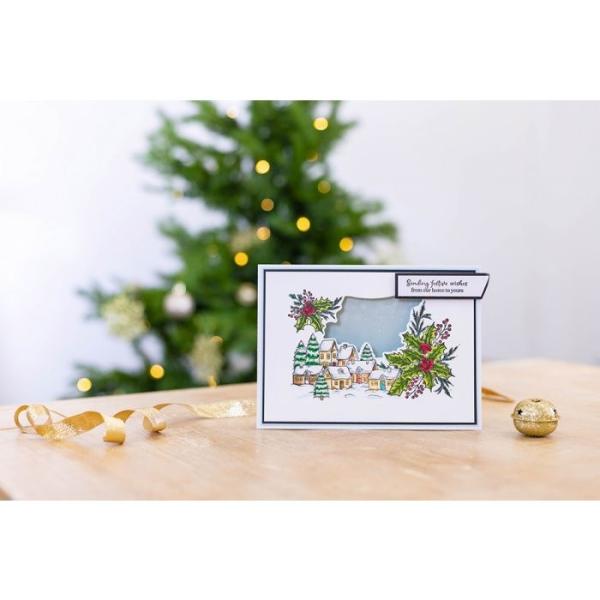 Gemini Sending Festive Wishes Stamp & Die  - Stempel & Stanze 