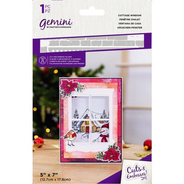 Gemini Cottage Window Cut and Emboss Folder - Schneide- und Prägeschablone - 