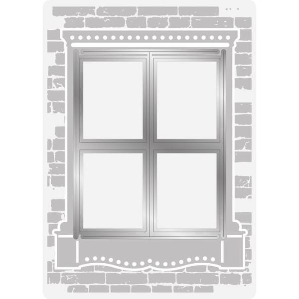 Gemini Cottage Window Cut and Emboss Folder - Schneide- und Prägeschablone - 