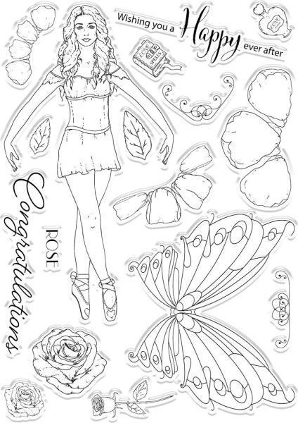 Crafters Companion - Flower Fairies - Stanze & Stempel