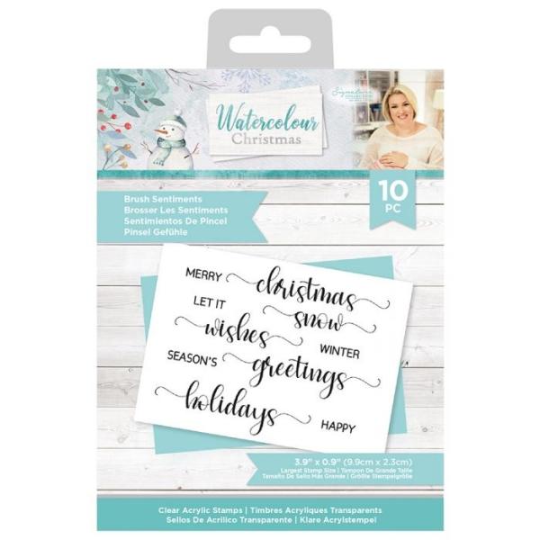 Crafters Companion - Watercolour Christmas  - Clear Stamps
