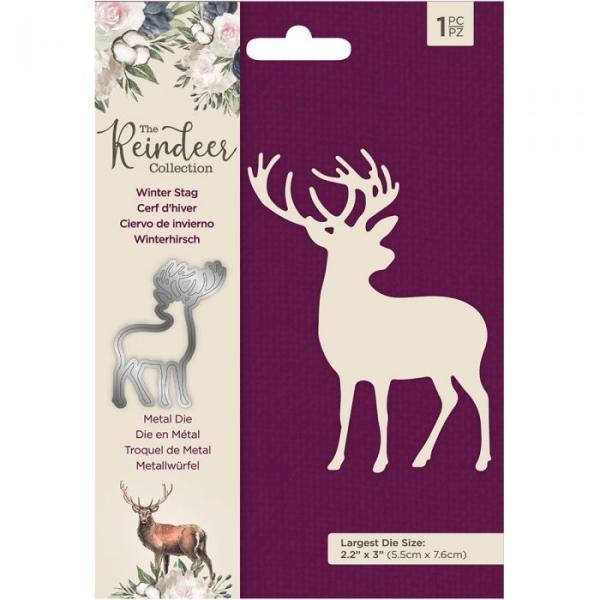 Crafters Companion -The Reindeer Collection Metal Die Winter Stag - Stanze