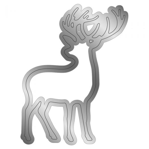 Crafters Companion -The Reindeer Collection Metal Die Winter Stag - Stanze