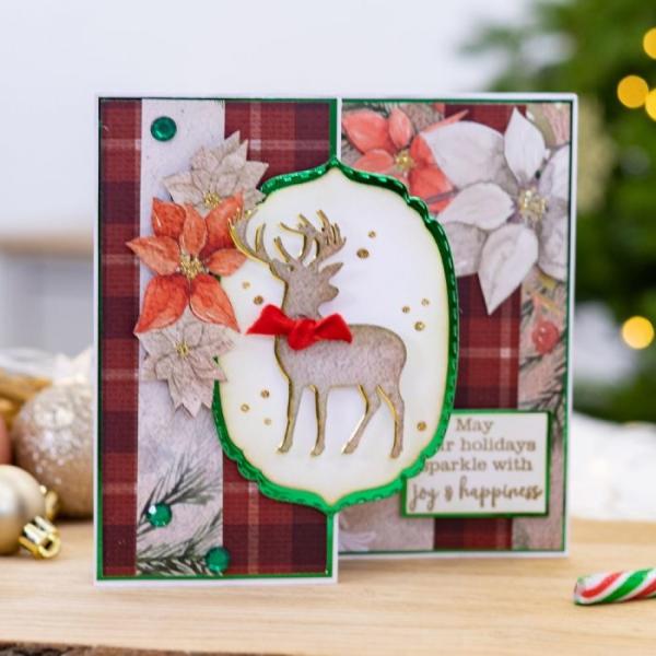 Crafters Companion -The Reindeer Collection Metal Die Winter Stag - Stanze