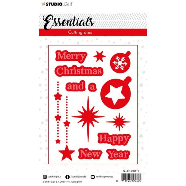 Studio Light Die Cut - Stanze - als Stanzschablone christmas Merry christmas 2 1