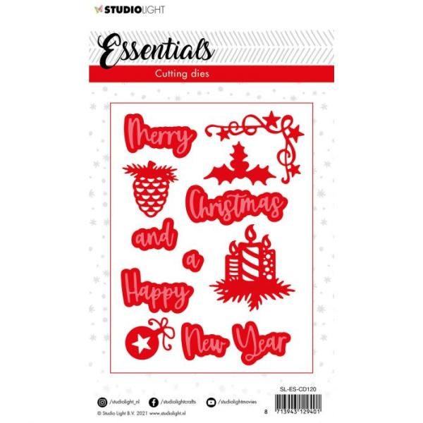 Studio Light Die Cut - Stanze - als Stanzschablone christmas Merry christmas 3 1