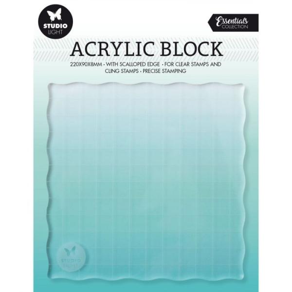 Studio Light - Acrylblock - Acrylic Stamp Block 12x12cm