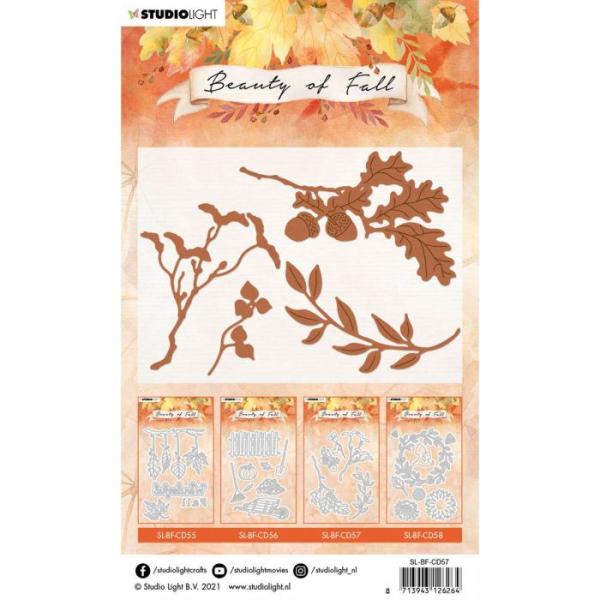 Studio Light Die Cut - Stanze - hablone beauty of fall Herbstblätter nr.57