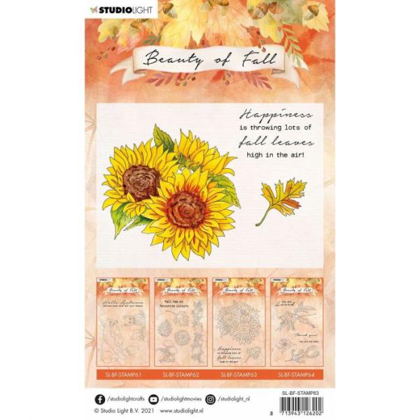 Studio Light - Clear Stamp pel beauty of fall Sonnenblumen nr.63