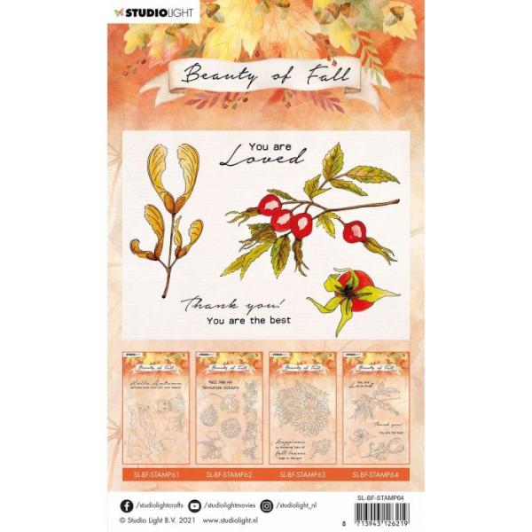 Studio Light - Clear Stamp pel beauty of fall Hagebutten nr.64