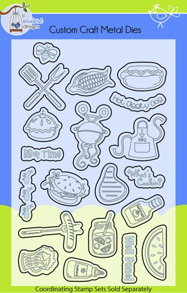 Lil Bluebird Designs BBQ Time Die Set