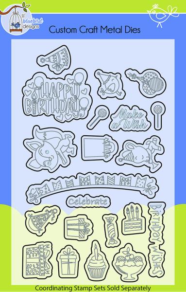 Lil Bluebird Designs - Happy Birthday - Die Set