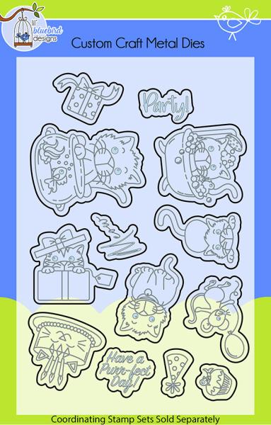 Lil Bluebird Designs - Kitty Love - Die Set