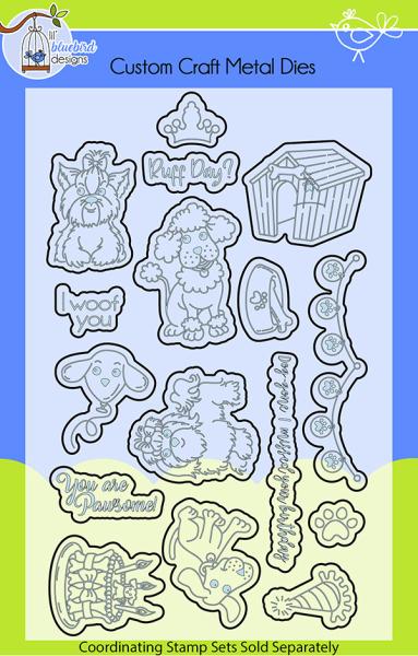 Lil Bluebird Designs - Puppy Love - Die Set